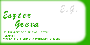 eszter grexa business card